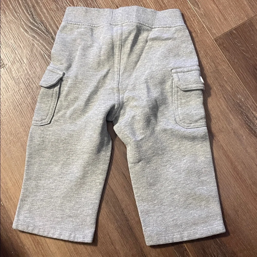 Polo Ralph Lauren Double Knit Jogger Cargo Pants Gray 12M